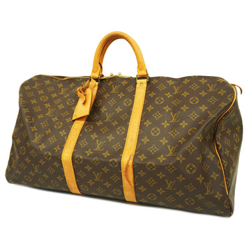 LOUIS VUITTONAuth  Monogram Keepol 55 M41424 Men,Women,Unisex Boston Bag