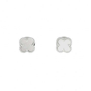 Van Cleef & Arpels Sweet Alhambra Earrings K18WG White Gold