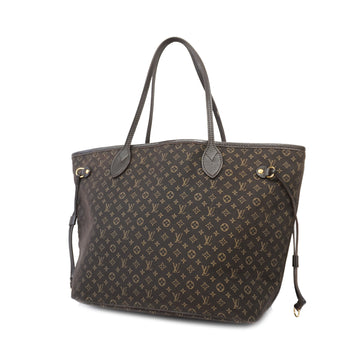 LOUIS VUITTON Monogram Idylle Neverfull MM Tote Bag Brown M40513