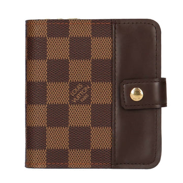 LOUIS VUITTON Damier Zip Folio Wallet Canvas Women's