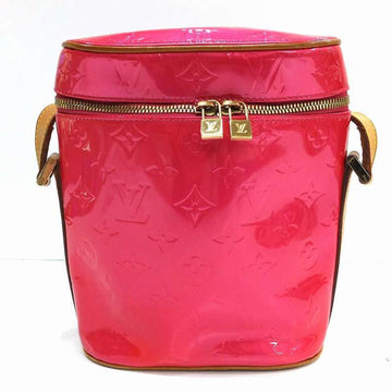 LOUIS VUITTON Sullivan Vertical M91259 Verni Fuchsia Pink Shoulder Bag Enamel