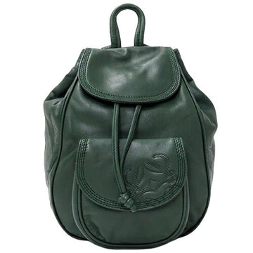 LOEWE bag ladies backpack leather green