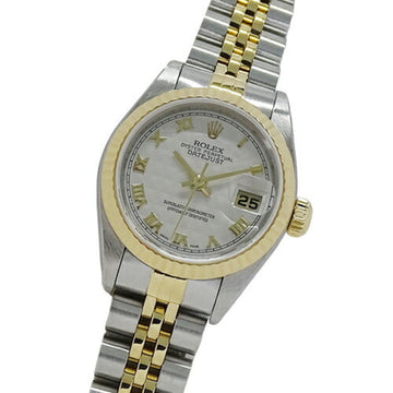 ROLEX Datejust 79173 A No. Watch Ladies Pyramid Automatic Winding AT Stainless Steel SS Gold YG Combination Polished