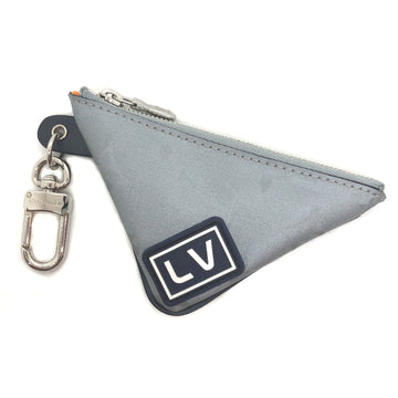 Louis Vuitton Key Case Ring Monogram Satellite Porto Cre Pouch MP2217 Satin Canvas GP Silver Men's LOUIS VUITTON