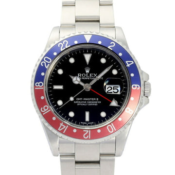 ROLEX GMT Master II 16710 Black Dial Watch Men's