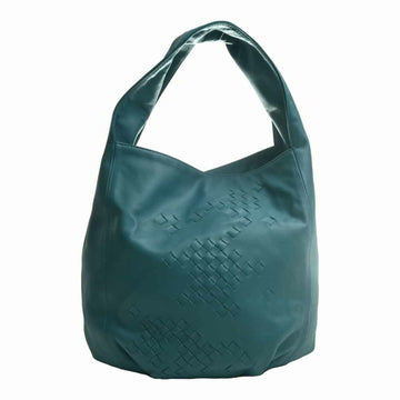 BOTTEGA VENETA Intrecciato leather one-shoulder bag - green