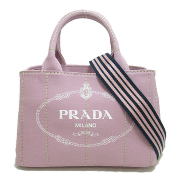 PRADA Canapa 2wayShoulder Pink canvas 1BG439ZKIF0V4C