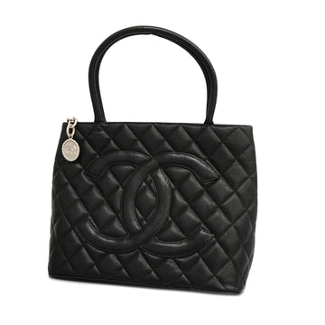 CHANELAuth  Reprint Tote Women's Caviar Leather Tote Bag Black