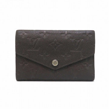 Louis Vuitton Monogram Implant Portefeuille Curieuse Compact M60543 3-fold Wallet Women's