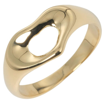 TIFFANY Open Heart Ring No. 11 2.97g K18YG Yellow Gold &Co.