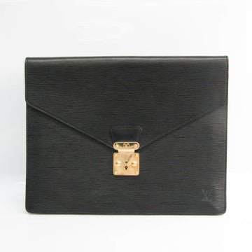 Louis Vuitton Epi Porto Documan Senatour M54452 Unisex Briefcase,Clutch Bag Noir