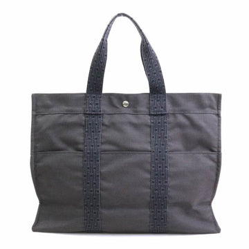 HERMES handbag tote bag Yale line GM canvas gray unisex