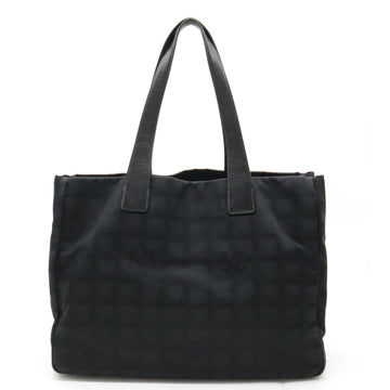 CHANEL New Travel Line Tote MM Bag Shoulder Nylon Jacquard Black A15991