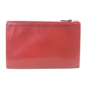 HERMES/ Claris GM Coin Case Red Unisex