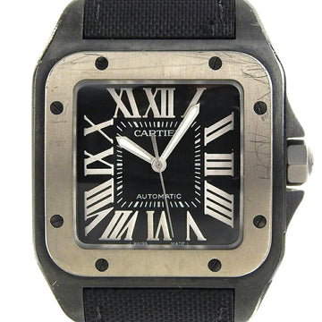 Cartier Santos 100 LM Carbon Men's Automatic Watch W2020010