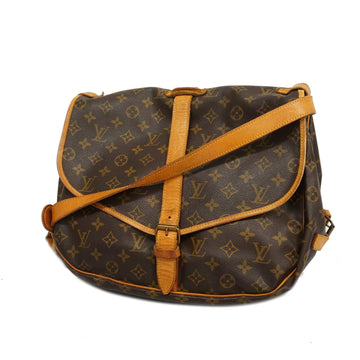 LOUIS VUITTONAuth  Monogram Saumur 35 M42254 Women's Shoulder Bag