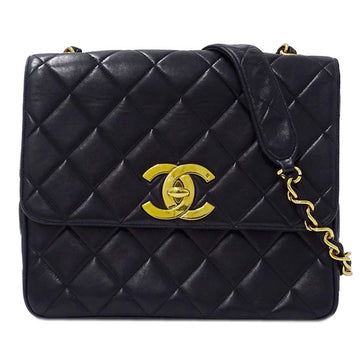 Chanel Bag Matrasse Ladies Shoulder Lambskin Black