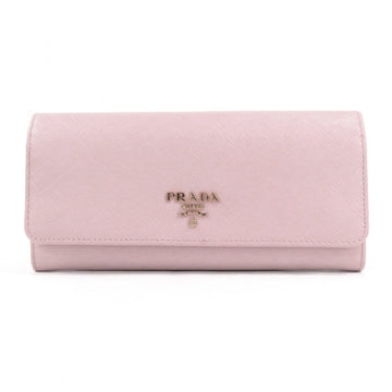 PRADA bi-fold long wallet ORCHIDEA [pink] leather ladies 1MH132