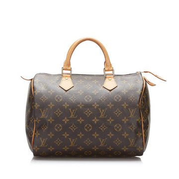 Louis Vuitton Monogram Speedy 30 Handbag Boston M41526 Brown PVC Leather Ladies LOUIS VUITTON