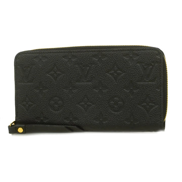 LOUIS VUITTONAuth  Monogram Empreinte Zippy Wallet M60571 Women's Noir