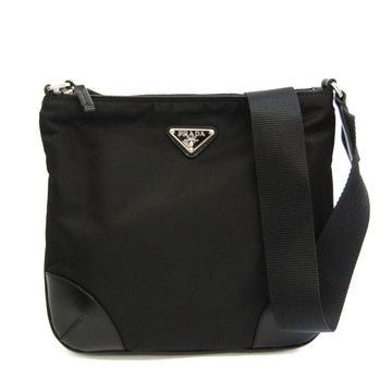 Prada BT0332 Women,Men Leather,Nylon Shoulder Bag Black