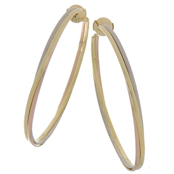 Cartier Trinity Hoop Women's Earrings 750 Yellow Gold