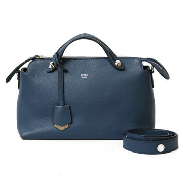 FENDI Shoulder Bag Handbag By The Way Blue Women's Leather