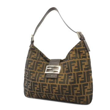 FENDIAuth  Zucca Handbag Women's Canvas Handbag Brown