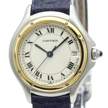 CARTIERPolished  Panthere Cougar 18K Gold Steel Quartz Ladies Watch BF565445