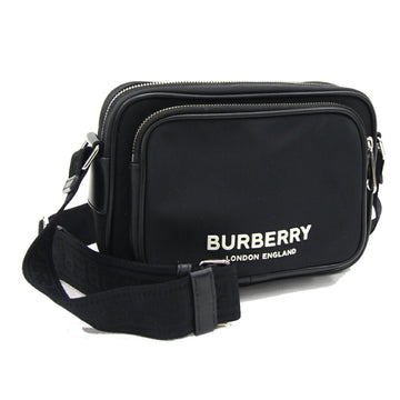BURBERRY Shoulder Bag Paddy 8049094 Black Nylon Leather Pochette Crossbody Men