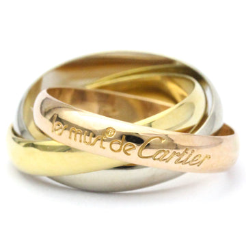 CARTIER Trinity Pink Gold [18K],White Gold [18K],Yellow Gold [18K] Fashion No Stone Band Ring Gold