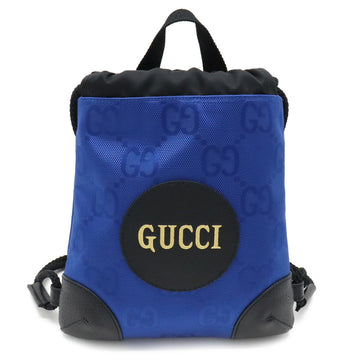 GUCCI Off the Grid Backpack Rucksack Nylon Canvas Leather Blue Black 643887