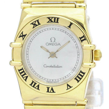 OMEGAPolished  Constellation 18K Gold Gold Quartz Ladies Watch BF562525