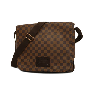 LOUIS VUITTONAuth  Damier Brooklyn MM N51211 Men's Shoulder Bag