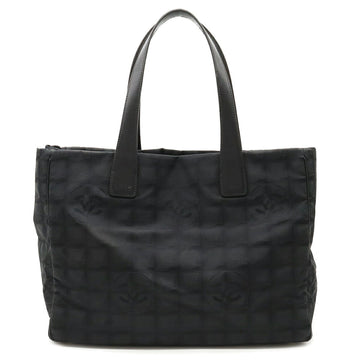 CHANEL New Line Tote MM Bag Shoulder Nylon Jacquard Black A15991