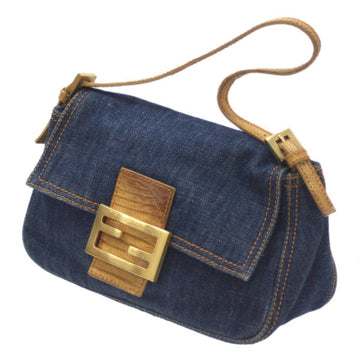 FENDI Mamma Baked Handbag Blue