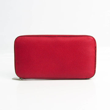 VALEXTRA V9L06 Leather Long Wallet [bi-fold] Red Color