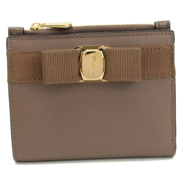 SALVATORE FERRAGAMO FERRAGAMO Ferragamo 22-E009 bi-fold wallet brown ladies