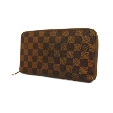 LOUIS VUITTONAuth  Damier Zippy Organizer N60003 Men,Women,Unisex Long Wallet