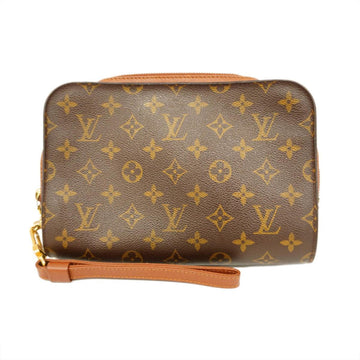 LOUIS VUITTON Clutch Bag Monogram Orsay M51790 Brown Ladies