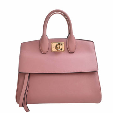 SALVATORE FERRAGAMO Ferragamo Studio Leather Gancini Handbag Pink Ladies