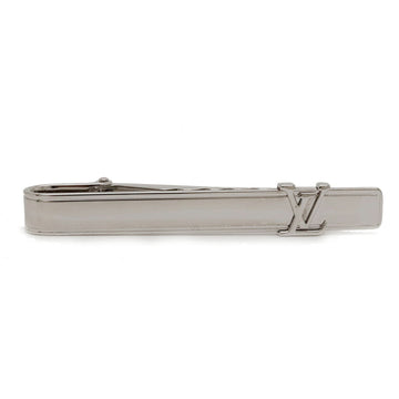 LOUIS VUITTON Pance Cravat LV Initial Tie Pin Bar Metal Silver Color M61981