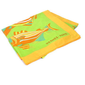 HERMES shawl pareo cotton multicolor ladies