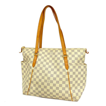 LOUIS VUITTON Tote Bag Damier Azur Totally MM N51262 White Ladies