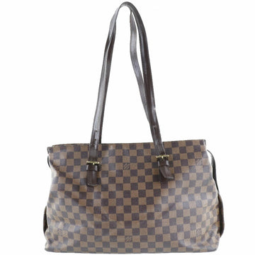 Louis Vuitton Chelsea N51119 Damier Canvas Brown Women's Shoulder Bag