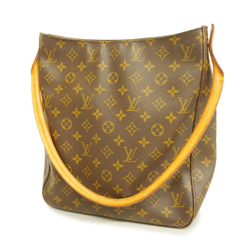 LOUIS VUITTON Shoulder Bag Monogram Looping GM M51145 Brown Ladies