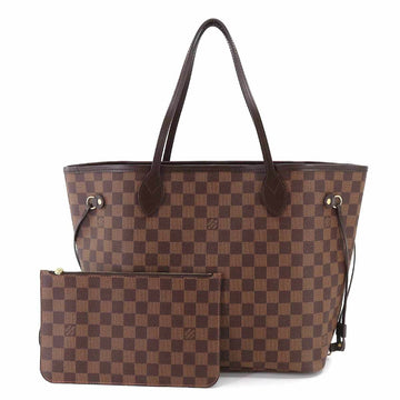 LOUIS VUITTON Damier Neverfull MM Tote Bag Ebene Threes N41358 RFID Gold Hardware