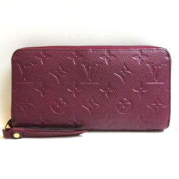 LOUIS VUITTON Wallet Zippy Leisin Bordeaux Red Long Round Zipper Women's Monogram Implant M62214 LOUISVUITTON