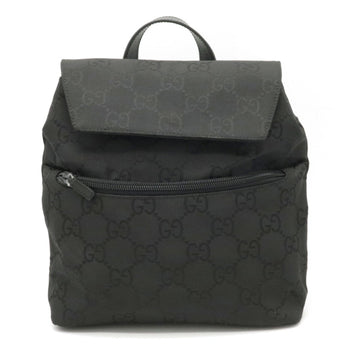 Gucci GG Nylon Backpack Rucksack Daypack Mini Leather Black 003.0242