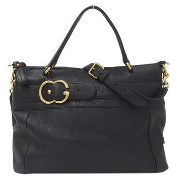 Gucci bag ladies 2way handbag shoulder leather black 269963 storage